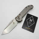 Microtech Marfione Select LUDT Gen III Slab Side Titanium Handles w/ Flamed Accents & Stonewash Tanto 1136-10MS7