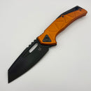 Fox Chronos Orange Aluminum Handles w/ PVD Magncaut Blade (Consignment)