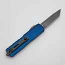 Microtech UTX-85 Gen IV w/ Blue Handle & Apocalyptic Full Serrated T/E M390MK 12334-12APBL