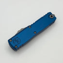Microtech UTX-85 Gen IV w/ Blue Handle & Apocalyptic Full Serrated T/E M390MK 12334-12APBL