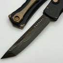 Microtech Marfione Select Halo IV Black Handle w/ Baker Forge Coppermai Damascus Tanto 1151-16MS1