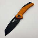 Fox Chronos Orange Aluminum Handles w/ PVD Magncaut Blade (Consignment)