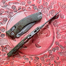 Microtech Amphibian RAM LOK Outbreak Fluted Aluminum w/ Serrated M390MK 137RL-2FLOBS