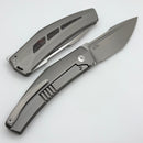 Tashi Bharucha Large Krypton w/ Lee Williams KickSTOP Titanium Handle w/ Red Dark Matter Inlays & Elmax