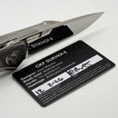 Custom Knife Factory Sukhoi-5 Polished Titanium Handles w/ Crystal Ti Backspacer & Mirror M398