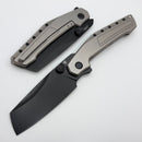 Tuya Knife Digger S90V DLC Plain edge and Titanium Handle