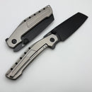 Tuya Knife Digger S90V DLC Plain edge and Titanium Handle