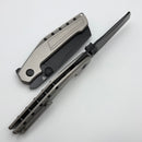Tuya Knife Digger S90V DLC Plain edge and Titanium Handle