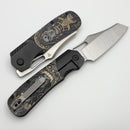 Tuya Knife ION Echelon Laser Engraved Titanium Handle w/ M390