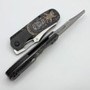 Tuya Knife ION Echelon Laser Engraved Titanium Handle w/ M390