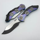 Tuya Knife Boz Prototype Circuit Board Titanium Handle with M390 Blade