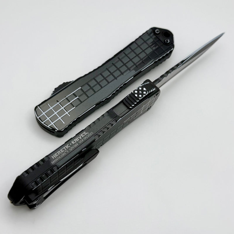 Heretic Knives Manticore E Stealth Gray Cel Shade Grenade Grip w/ Recurve MagnaCut H029F-CS-GRY