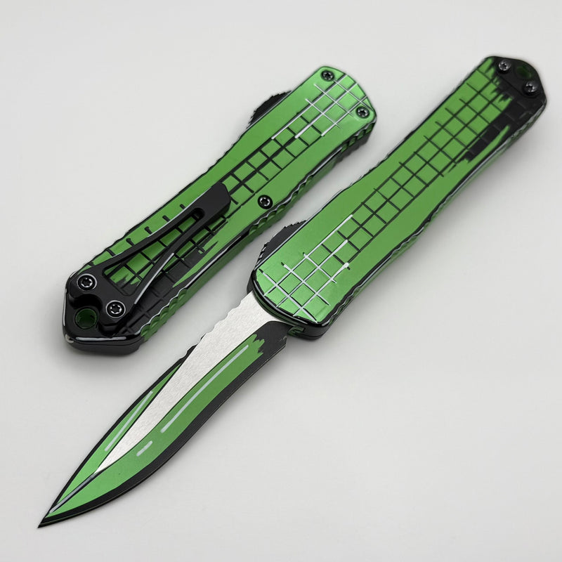 Heretic Knives Manticore E Toxic Green Cel Shade Grenade Grip w/ Recurve MagnaCut H029F-CS-TX