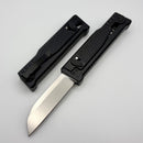Reate EXO-Performance Gravity Knife Black Diamond Pattern Handle w/ Stonewashed Nitro-V & Satin Saw Blade