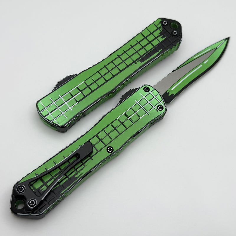 Heretic Knives Manticore E Toxic Green Cel Shade Grenade Grip w/ Recurve MagnaCut H029F-CS-TX