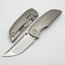 Dalibor Bergam Arrakis w/ Titanium Polish Stonewash Integral Handle & Satin S90V One Per Household