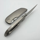 Dalibor Bergam Arrakis w/ Titanium Polish Stonewash Integral Handle & Satin S90V One Per Household