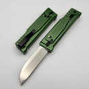 Reate EXO-Performance Gravity Knife Green Stripe Pattern Handle w/ Stonewashed Nitro-V & Satin Saw Blade