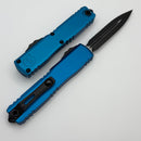 Microtech Ultratech Gen IV D/E Double Full Serrated Black Tactical w/ Blue Handle 11224-D3BL