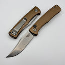 Defiant 7 Clutch Tan Aluminum Handle w/ Magnacut Blade