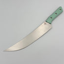 Microtech Butcher Knife Caribbean Blue G-10 Handle w/ Stonewash M390MK 3800-10CA