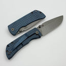 McNees PM Mac 2 Gen 2 w/ Blue Frag Handles & 3" Stonewash MagnaCut