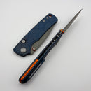 Vosteed Porcupine Ti Slim S90V Blade and Blue Titanium Handle A4814