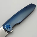 Holt Bladeworks Outlaw w/ Titanium Quill Burnished Handles & Near Mirror Uddeholm Vanax SuperClean 201