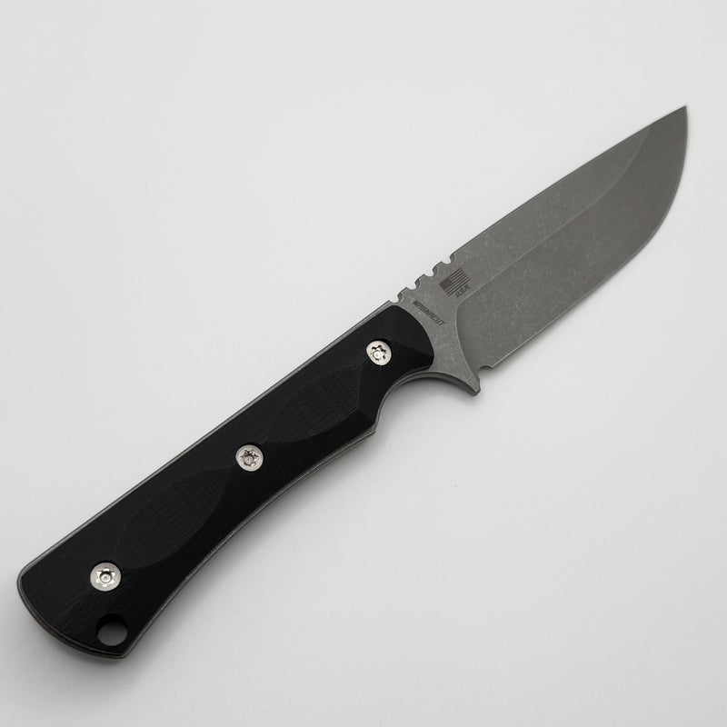 Kme Ridge Runner McNees Ridge Runner Fixed Blade w/ Black G-10 Handles & Atomic MagnaCu
