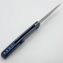Holt Bladeworks Outlaw w/ Titanium Quill Burnished Handles & Near Mirror Uddeholm Vanax SuperClean 201