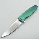 Holt Bladeworks Outlaw w/ Titanium Feather Burnished Handles & Near Mirror M390 181