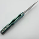Holt Bladeworks Outlaw w/ Titanium Feather Burnished Handles & Near Mirror M390 181