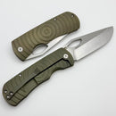 McNees Dixon w/ Green/Bronze Shockwave Titanium Handles & Satin Stonewash MagnaCut