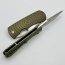McNees Dixon w/ Green/Bronze Shockwave Titanium Handles & Satin Stonewash MagnaCut