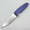 Holt Bladeworks Outlaw w/ Titanium Flux Burnished Handles & Near Mirror M390 180