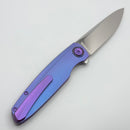 Holt Bladeworks Outlaw w/ Titanium Flux Burnished Handles & Near Mirror M390 180