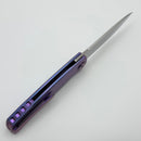 Holt Bladeworks Outlaw w/ Titanium Flux Burnished Handles & Near Mirror M390 180