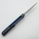 Holt Bladeworks Outlaw w/ Titanium Feather Burnished Handles & Near Mirror M390 186