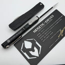 Heretic Custom NYX V2 Prototype Aluminum Handle w/ Flamed Clip & Cracked Ice D/E M390