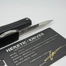Heretic Custom NYX V2 Prototype Aluminum Handle w/ Flamed Clip & Cracked Ice D/E M390
