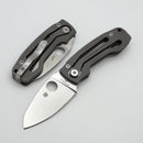 Spyderco Knives PITS2 w/ Titanium Handles & M398 Non Locking C269TIP