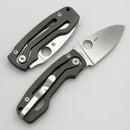 Spyderco Knives PITS2 w/ Titanium Handles & M398 Non Locking C269TIP