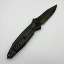 Microtech Socom Elite M/A DLC Spearpoint w/ Carbon Fiber Inlaid Black Aluminum Handle Signature Series 160-1DLCTCFISS (Consignment)