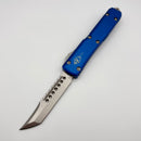 Microtech Ultratech Hellhound Stonewash Standard & Blue Signature Series 119-10BLS (Consignment)