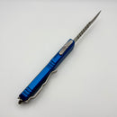 Microtech Ultratech Hellhound Stonewash Standard & Blue Signature Series 119-10BLS (Consignment)