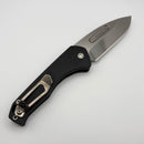 Medford Praetorian Swift Auto Black Handles w/ Tumbled S45VN Drop Point (Consignment)