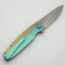Holt Bladeworks Outlaw w/ Titanium Ridgeback Burnished Handles & Stonewash Uddeholm Vanax SuperClean 200