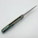 Holt Bladeworks Outlaw w/ Titanium Ridgeback Burnished Handles & Stonewash Uddeholm Vanax SuperClean 200