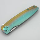 Holt Bladeworks Outlaw w/ Titanium Ridgeback Burnished Handles & Stonewash Uddeholm Vanax SuperClean 200