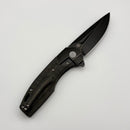 Kansept Knives Cassowary Black Titanium & Rose Carbon Fiber Handles w/ Blackwashed S35VN Blade K2065B3